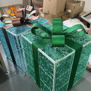 3d большая светодиодная Рождественская Подарочная коробка/полярный медведь/зонтик/олень/крыло, украшение светодиодная подсветка для улицы - Product Image 5