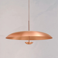 Lustre moderne minimaliste sur mesure de luxe pour villa, salon, bar, comptoir, restaurant, luminaire suspendu en acier inoxydable
