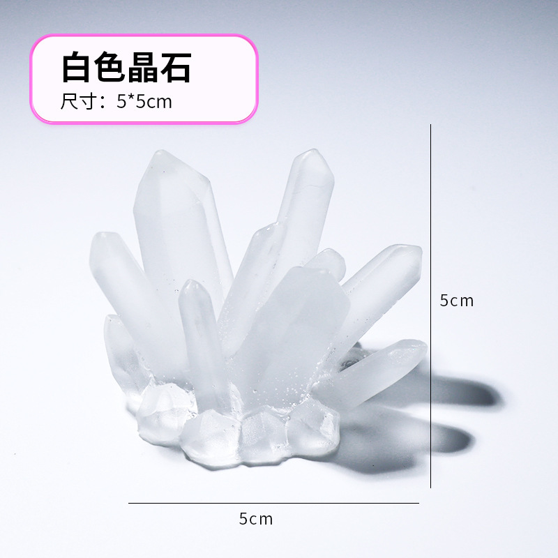 Pilier en cristal moyen blanc