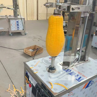 Industriële volautomatische kokosnoot- en ananas-schilmachine met motor van roestvrij staal 304