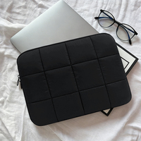 Étui pour ordinateur portable moderne souple de 13 à 14 pouces pour Macbook Air/Pro 13,3/13,6 et DellHP, étui pour ordinateur portable imperméable ajusté en noir