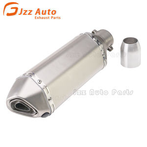 Silencieux d'échappement universel pour moto, entrée de 2 pouces, silencieux d'échappement à glissière, silencieux <span class=keywords><strong>amovible</strong></span> pour moto de rue - Product Image 4