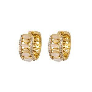 Hoop <strong>Earrings</strong> Gold Oval Star Pattern Zinc Alloy <strong>U</strong> <strong>Shape</strong> Fashion Drop <strong>Earrings</strong> - Product Image 5
