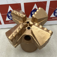 Prix de gros KBJZ 6" 152 mm 4 ailettes Diamant PDC Foret sans noyau concave pour le forage de puits pétroliers dans les roches dures