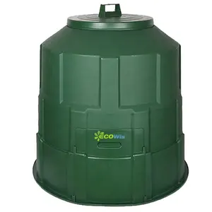 Large Garden Waste Bin Grass Food Trash Fertilizer Barrel Soil Saver Outdoor Compost