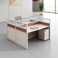 Bureau Bureau Bureau Personnel Bureau Simple Moderne Écran Station Casier Partition Employé Bureau D'ordinateur