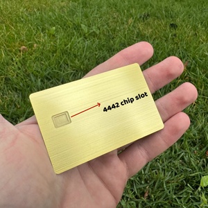 Biglietto da Visita Moderno in Acciaio Inossidabile Dorato Spazzolato con Chip 4442, Banda Magnetica <span class=keywords><strong>e</strong></span> Incisione Laser Personalizzata - Vendita all'Ingrosso - Product Image 6