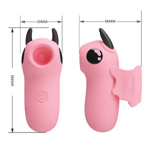Pretty Love Wiederauf ladbarer Silikon-Finger vibrator mit Vibrations-und Saug modi Lustiges Mastur bator spielzeug für Damen - Product Image 5