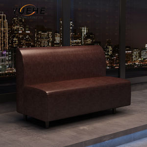 Moda güzellik modern lüks çift taraflı deri sandalye ve masa bar restoran kabini kanepe - Product Image 5