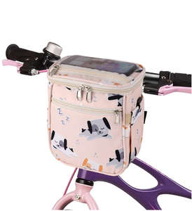 Panier de vélo pour enfants, organisateur de guidon avant, pochette de rangement pour vélo, sac décoratif pour scooter, accessoire pour vélo d'équilibre - Product Image 1