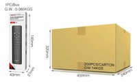 Contrôleur de bande LED sans fil RF 2,4 GHz Miboxer C1-B, température de couleur, télécommande noire, distance de contrôle de 30 m