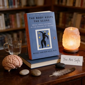 Le corps garde la mémoire : Livre sur la santé mentale et la récupération des traumatismes par Bessel <span class=keywords><strong>van</strong></span> der Kolk M.D. - Product Image 5