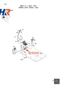 ZX200-1 ZX200-3 ZX330-1 ZX330-3 ZX450 ZX470-3的原装挖掘机液压零件先导阀行程9235551 - Product Image 6