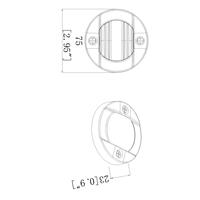 Nouvelle lampe de gabarit latérale LED ovale KLT-LITE KW9006 en gros, feu arrière DC12V SAE DOT IP67 étanche pour camion et remorque