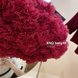 XNQ Baby Girl Tutu Skirt Set Red Ruffle Half Skirt With Top For Baby Girls - Product Image 4