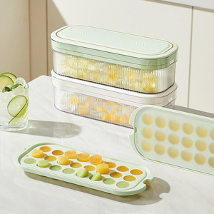 HeDou Square Ice Cube Mold 5 Grid Press Type Easy Release Silicone Ice Tray For Freezer Use - Product Image 2