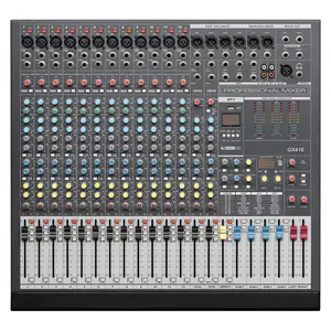 Contrôleur DJ professionnel/console audio mélangeur 16 canaux cartes son audio mélangeurs système d'équipement audio professionnel GX416