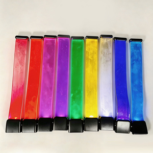 Factory Wholesale Custom Led Magnetic Luminous <b>Silicone</b> <b>Waterproof</b> Bracelet Flash Wristband Antique Style Cheer Props - Product Image 2