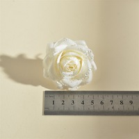 Têtes de roses artificielles en forme de goutte d'eau, fleurs de poignet simulées, décoration de boîte cadeau DIY, fleurs pour mur floral de mariage