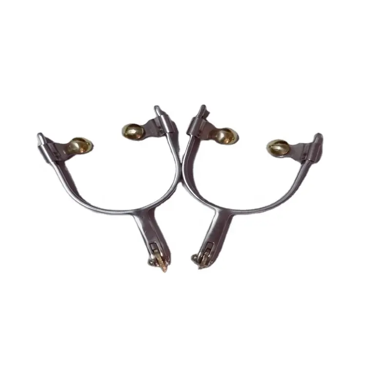 Horshi de alta calidad con espuelas de hebilla de engranaje de cobre Western Horse Equestrian Soft Touch Dynamic Spurs espuelas de acero inoxidable