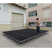 Escenario Portátil Ligero de Aleación de Aluminio, Fácil de Montar, para Eventos en Interiores y Exteriores, Modelo RK-Portable Stage RAK-SQ4I, con Certificación TUV CE
