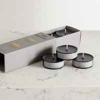New Arrival Drawer Design Luxury Rigid Customization Logo Special Paper Textured Tealight Candle Box Packaging