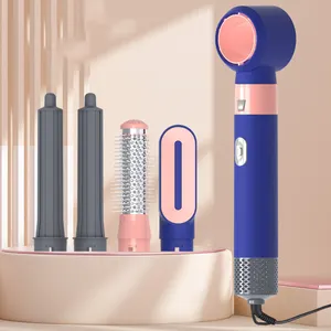 Yeni 5 in 1 blower modeli çok fonksiyonlu saç sıcak hava tarak otomatik bukle makinesi saç kurutma makinesi