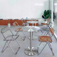 Vente Spéciale Limitée - Table d'Appoint Ronde en Acier Inoxydable Argenté Style Moderne - Meuble de Salon - Table à Manger - Table Basse
