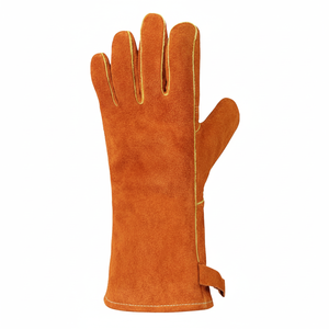 Guantes de Cuero para Soldadura y Barbacoa Resistentes al Calor y al Fuego, Precio de Fábrica 2025 - Product Image 1