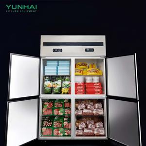 Kulkas Dapur Komersial Kapasitas Besar Desain Stainless Steel Dua Suhu Freezer Listrik Dua Suhu - Product Image 6