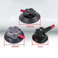 Support de caméra universel en alliage d'aluminium à ventouse sous vide 3, 4,5 et 6 pouces, avec filetage 1/4 et 3/8 et fixation rapide pour barre de toit de voiture et débosselage PDR