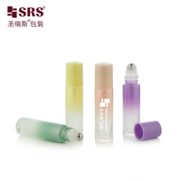 Flacon roll-on portable de 10 ml avec bille en acier inoxydable pour parfum et huile essentielle