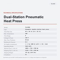 Presse à chaud double plaque TQ 4050 MEM en gros avec service 24h/24