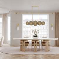 Lampe de décoration en verre artisanal moderne, luminaire de plafond personnalisé, lustre en verre, luminaire suspendu
