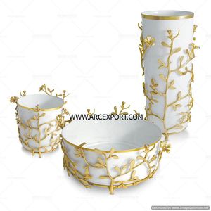 Bords Design Decorating Fancy Wholesale Copper Material Luxury Unique New Designing <b>Serving</b> Stand <b>Bowls</b> - Product Image 5