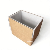 Boîte isotherme en aluminium gaufrée pour fruits frais, avec doublure en mousse EPE recyclée, pour raisins et produits réfrigérés