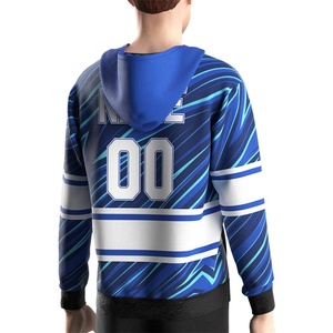 Sudadera con Capucha Deportiva de Secado Rápido, Sublimada, Estilo Dry-Fit, Talla Grande, Uniforme Deportivo, Jersey de Hockey para Hombre - Product Image 6