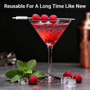 الأفضل مبيعًا مختارات الكوكتيل من الفولاذ المقاوم للصدأ ، مختارات أسنان معدنية ، مارتيني ، معول مشروبات ، إكسسوارات بار ، أدوات هدية للسقاة - Product Image 4