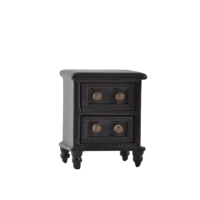 Meuble de rangement en bois pour maison de poupée avec tiroir, accessoires pour poupées 1:12