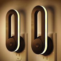 Veilleuses modernes LOHAS, lumière LED blanche chaude 3000K, veilleuse à capteur, veilleuses rotatives pour enfants, bébés, chambre à coucher, couloir