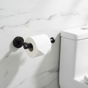 Portasciugamani di alta qualità di fabbrica nuovo stile SUS304 in acciaio inox porta <span class=keywords><strong>carta</strong></span> igienica finitura nera - Product Image 1