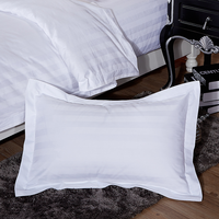 Parure de lit 4 pièces en coton tissé 250 fils/pouce² pour hôtel 5 étoiles, avec housse de couette et drap-housse personnalisable (couleur et logo)