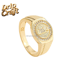 Anillo <span class=keywords><strong>de</strong></span> Hombre con Cabeza <span class=keywords><strong>de</strong></span> Caballo Chapado en Oro <span class=keywords><strong>de</strong></span> Moda, Inspirado en la Estatua <span class=keywords><strong>de</strong></span> la Libertad, Religioso, <span class=keywords><strong>de</strong></span> San Judas, para Boda, Compromiso, Fiesta, Anillos Finos - Product Image 6