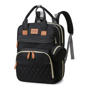Wasserdichte Wickeltasche mit USB-Anschluss, Multifunktions-Rucksack, Reisebett, Mutterschaftstasche, tragbares Babybett - Product Image 1