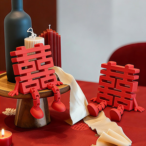 3D "Fu" Character Desktop <b>Ornament</b>, 2026 New Style, Horse Year Decorative <b>Small</b> <b>Ornament</b> for Living Room and Entryway - Product Image 3