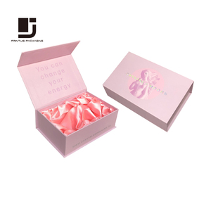 Custom Holographic Logo Magnetic Gift Box Wholesale With Satin