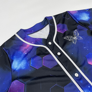 Benutzer definierte Baseball-Trikots Unisex Sublimation Muster Stickerei Logo Design Baseball Wear - Product Image 3
