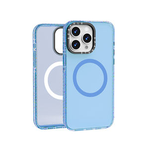 Funda Magnética Transparente de Acrílico con Marco de TPU Antisísmico para <span class=keywords><strong>iPhone</strong></span> 16 Pro Max, con Tira Anticaídas Integrada, Estilo Ins, Modelo <span class=keywords><strong>XR</strong></span> - Product Image 2