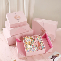 Boîte cadeau rigide haut de gamme en papier recyclé, double compartiment, portable et réutilisable, pour cadeaux d'entreprise et de conférence