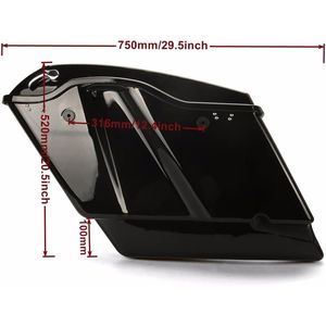 <span class=keywords><strong>Alforjas</strong></span> Extensibles Vivid Black de 5 Pulgadas para <span class=keywords><strong>Harley</strong></span> Touring 2014-2024 - Product Image 4